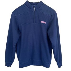 Vineyard Vines Blue Quarter-Zip Sweatshirt